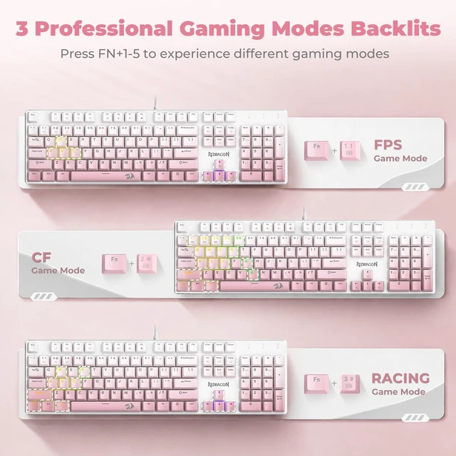 Alt view image 6 of 7 - K671GP Wired Mechanical Keyboard LED Keyboard,11 Backlit Modes,Hot-Swappable Linear Switch,Full Anti-Ghosting,PBT Keycaps,for Computer/Laptop/PC/Mac/Windows