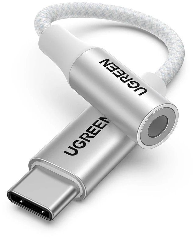 Main image of USB C to 3.5mm Audio Adapter Type C to Aux 24bit/96kHz, White HiFi DAC, USB-C to Headphone Jack Dongle Cable Compatible with iPhone 18 17 Pro Max/17 Plus, iPad, Galaxy S26 Ultra, Pixel 10