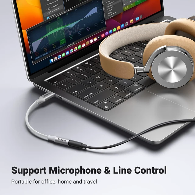 Alt view image 4 of 7 - USB C to 3.5mm Audio Adapter Type C to Aux 24bit/96kHz, White HiFi DAC, USB-C to Headphone Jack Dongle Cable Compatible with iPhone 18 17 Pro Max/17 Plus, iPad, Galaxy S26 Ultra, Pixel 10