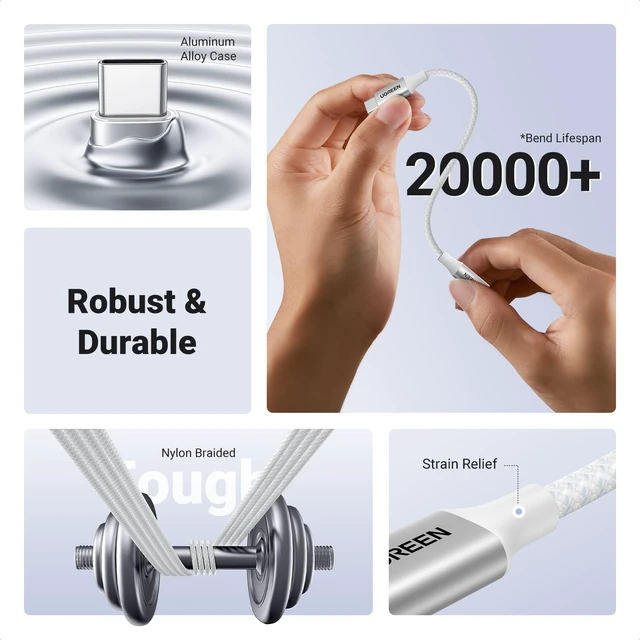 Alt view image 6 of 7 - USB C to 3.5mm Audio Adapter Type C to Aux 24bit/96kHz, White HiFi DAC, USB-C to Headphone Jack Dongle Cable Compatible with iPhone 18 17 Pro Max/17 Plus, iPad, Galaxy S26 Ultra, Pixel 10
