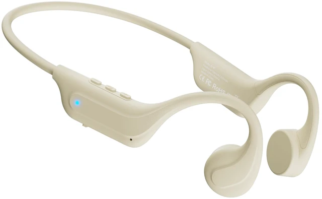 Main image of New Bone Conduction Headphones Bluetooth 6.0, Open Ear Earbuds with Mic, Premium Sound, 3 EQ Modes, 10H Playtime, 25g Lightweight, IP65 Waterproof Sports Headphones for Running Cycling Hiking