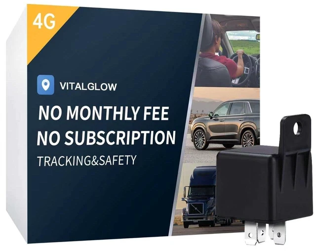 Main image of Remote Kill Switch GPS Tracker for Vehicles No Subscription Kill Switch, Real-Time Location, Mileage Tracking, Speeding Monitoring, Route History, Geofence, for Fleets & Families