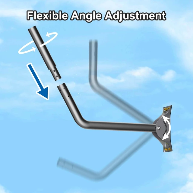 Alt view image 7 of 7 - Standard 4/4X Mount for Starlink, Adjustable Wall/Roof Mounting Kit Compatible with Starlink Standard V3Include Aluminum Pipe Adapter (Extended Mount)