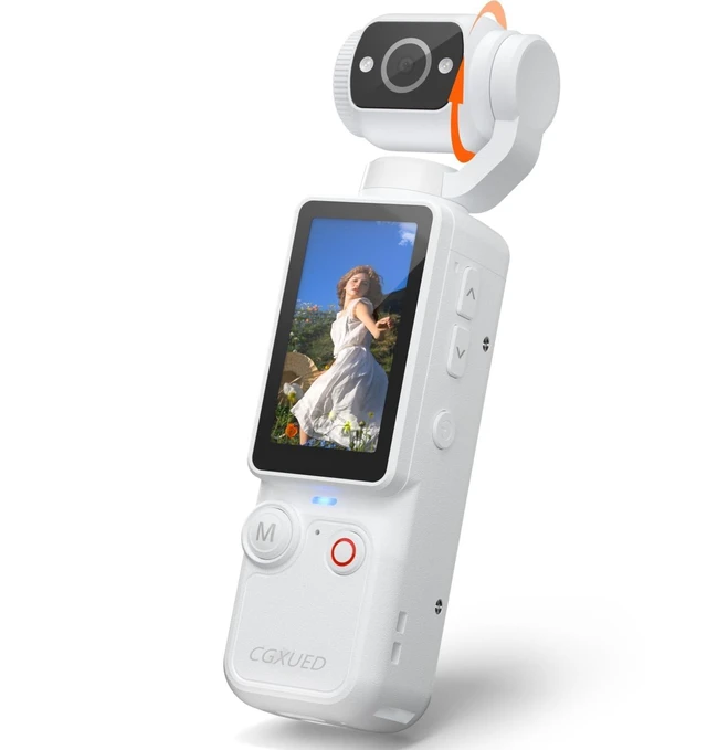 Main image of Vlogging Camera, Mini Camcorder, Portable Handheld Video Camera Mini camcorder with 180° rotating lens, 7-hour battery, 32GB card, one-button recording for travel and daily moments