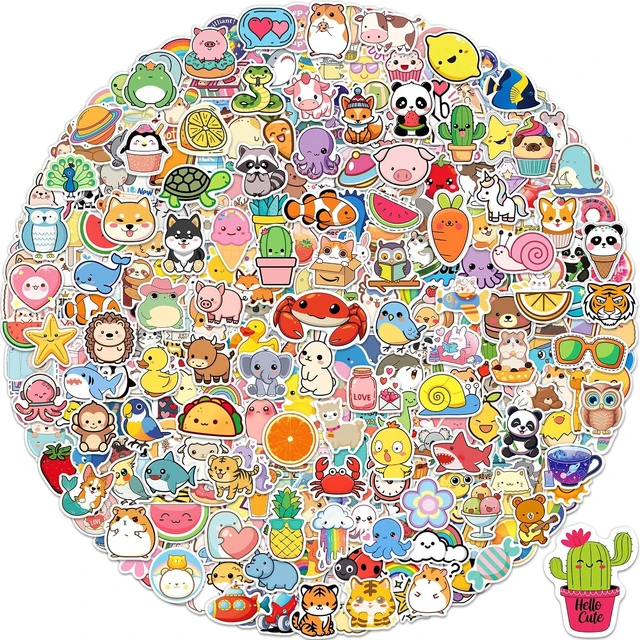 Main image of 600 Pcs Stickers for Kids, Cute Vinyl Waterproof Stickers for Water Bottle Treasure Box Toys for Classroom Prizes, Teacher Back to School Supplies Gifts, Sticker Pack for Girls Teens, Party Favors