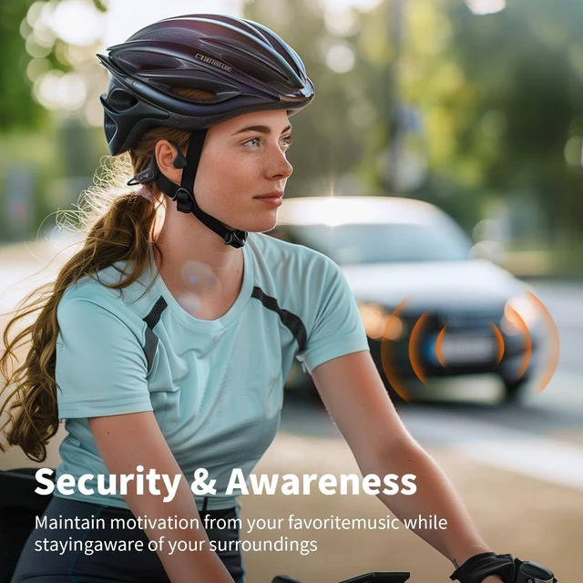 Alt view image 6 of 7 - Bone Conduction Headphones, 2026 Upgrade Open-Ear Design, 10-Hour Playtime, IPX5 Waterproof, 23g Ultra-Lightweight for Running, Cycling, Outdoor Sports