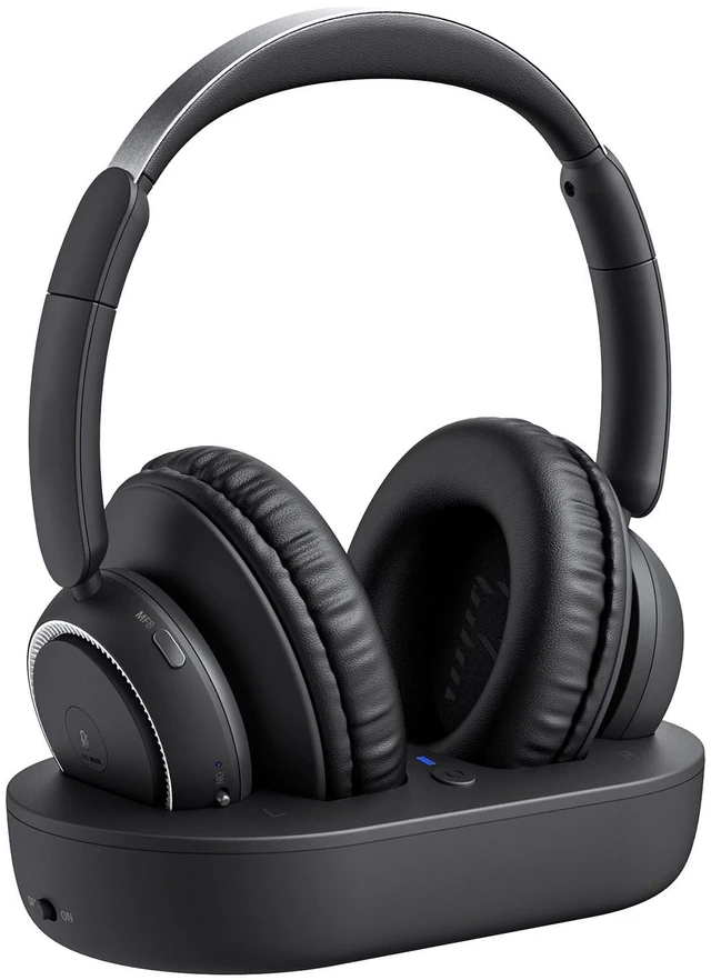 Main image of Wireless Headphones for TV Watching, TV Headphones Wireless for Seniors with Transmitter Charging Base, Hearing-impaired, No Audio Delay Bluetooth 5.2, Plug and Play, Gifts for Elderly