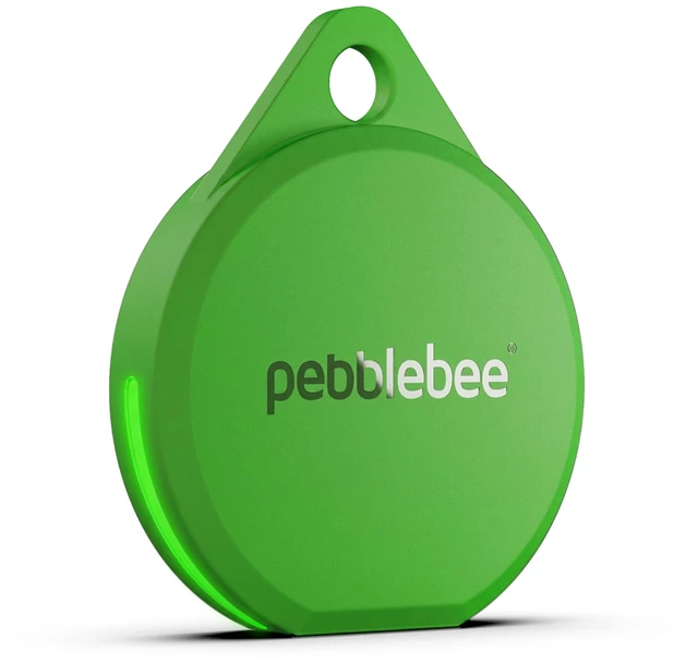 Main image of Pebblebee Clip 5 Bluetooth Tracker Tag, 130dB Siren Techno Lime Alt to Air Tag & Android Trackers LED Strobe, 12-Mo Battery, Alert Safety Mode