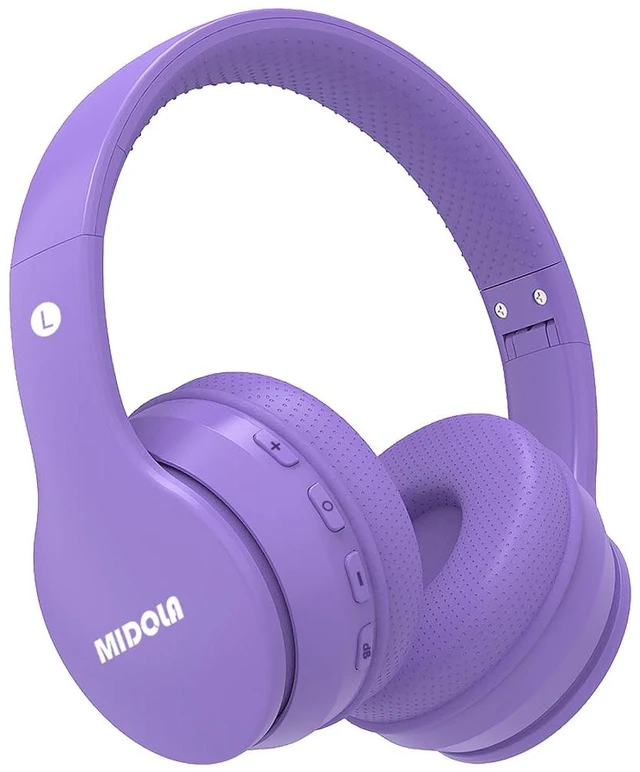 Main image of Kids Bluetooth Headphones Wireless Over-Ear,68Hrs,Volume Limit 85/94dB PP Built-in Mic,Adjustable Headband Foldable Lightweight for Toddler School Girls Boys,Stereo Sound,Wired by Aux 3.5mm Purple