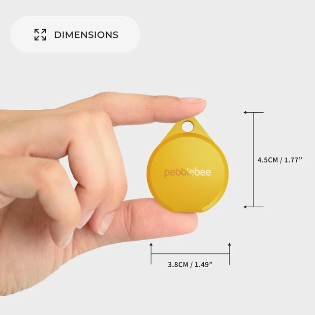 Alt view image 5 of 7 - Pebblebee Clip 5 Bluetooth Tracker Tag, 130dB Siren Creamsicle Crush Alt to Air Tag & Android Trackers LED Strobe, 12-Month Battery, Alert Safety Mode