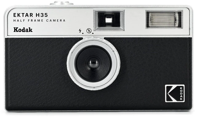 Main image of EKTAR H35 Half Frame Film Camera, 35mm, Reusable, Focus-Free, Lightweight, Easy-to-Use (Black) (Film & AAA Battery are not Included)