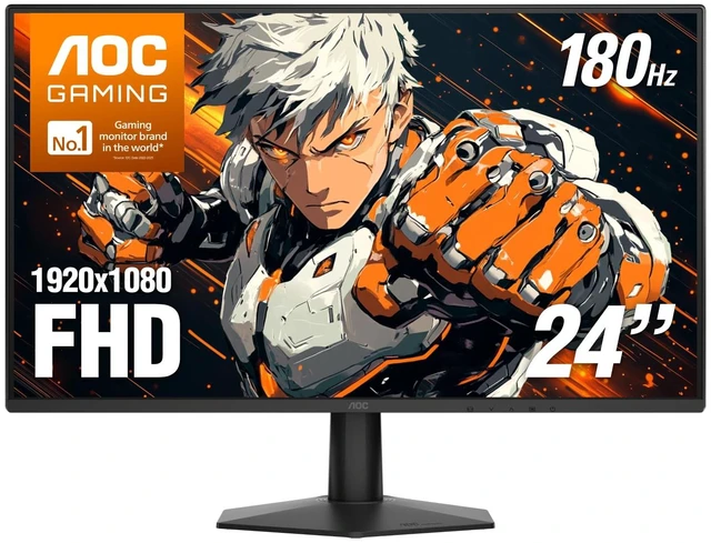 Main image of 24 Inch Gaming Monitor FHD 180Hz Fast IPS 0.5ms HDR, 24G51F2 1920x1080 Computer Monitor, Adaptive-Sync, LED, Audio Earphone out, VESA Mount, Console Ready