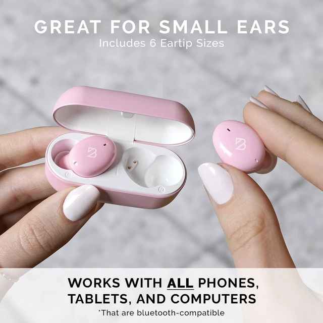 Alt view image 2 of 7 - Mini Earbuds, Small Earbuds, Mini Ear Buds for Small Ears Sweatproof Bluetooth Earbuds, Deep Bass, Tech Fitness Gifts for Men, Comfortable Bluetooth Ear Buds for Women