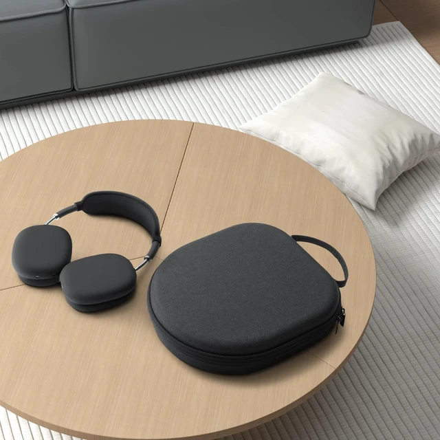 Alt view image 7 of 7 - Smart Case for Apple AirPods Max 2 Supports Sleep Mode, Hard Travel Bag with AirPods Max Silicone Earpad Cover and Headband Cover Anti-Scratch Accessories, Hard Organizer Portable Carry Travel