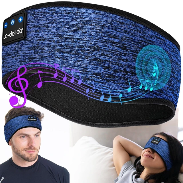 Main image of Sleep Headphones Headband Bluetooth 5.4, Sports Headband Earphones Wireless with Speaker Microphone USB C for Women Sleeping Gift Workout Jogging Yoga Insomnia Travel Meditation