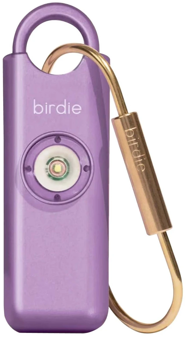 Main image of Shes BirdieThe Original Personal Safety Alarm for Women by WomenLoud Siren, Strobe Light and Key Chain in a Variety of Colors (Metallic Lavender)