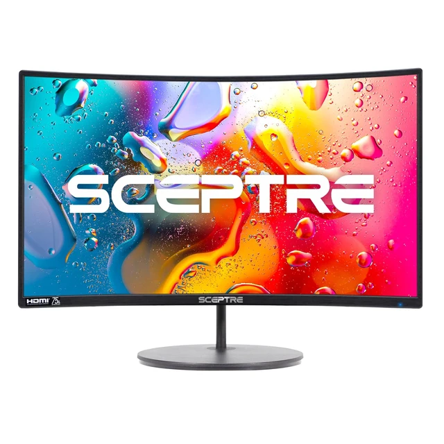 Alt view image 2 of 7 - Curved 27-inch Prime Monitor up to 100Hz 1080p, HDMI x2, VGA, 99% sRGB, Built-in Speakers, R1500, Machine Black 2025 (C275W-1920RN Series)