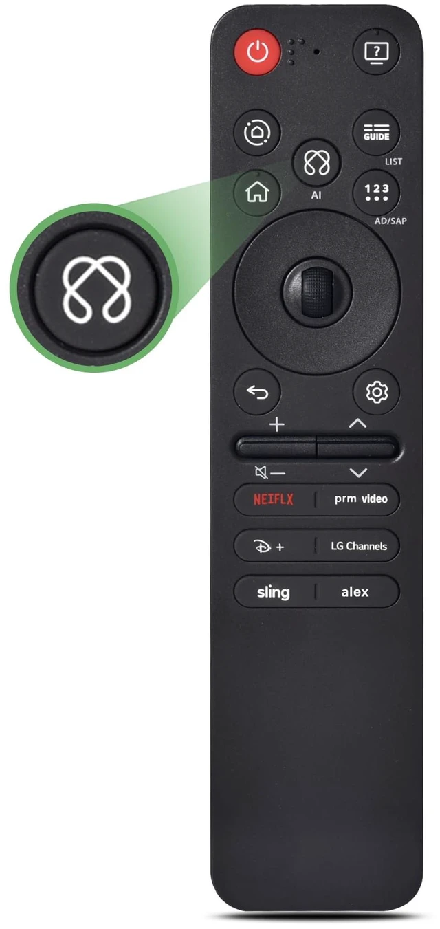 Main image of Magic Remote for 2019-2025 LG Smart TV,AI Voice & Pointer Control Voice and Pointer Control with 6 Shortcut Keys;Compatible with 2019-2025 LG OLED,QNED,NanoCell and UHD TVs.2-Year