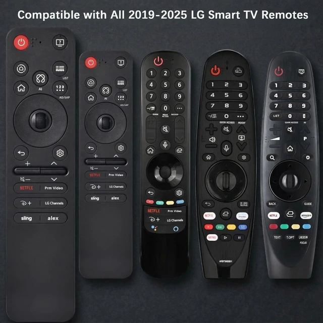 Alt view image 3 of 7 - Magic Remote for 2019-2025 LG Smart TV,AI Voice & Pointer Control Voice and Pointer Control with 6 Shortcut Keys;Compatible with 2019-2025 LG OLED,QNED,NanoCell and UHD TVs.2-Year
