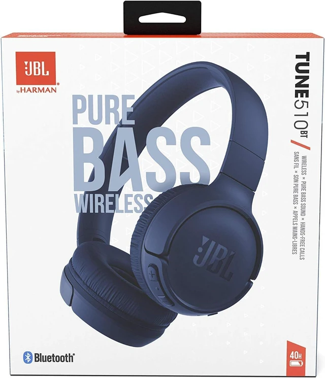 Alt view image 6 of 6 - Tune 510BT Wireless On-Ear Headphones Pure Bass Sound, Bluetooth 5.0, 40H Battery, Multi-Point Connectivity, Hands-Free Calls, Lightweight & Foldable Design, Includes Cleaning Cloth