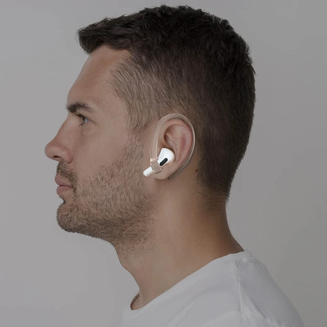 Alt view image 2 of 6 - 2 Pairs Ear Hooks for AirPods 5 Pro 2 1 AirPod 4-1, Transparent Upgraded Anti Slip Sports Clip Hooks, Fit for AirPods 5 AirPods Pro 2, Pro, AirPods 4, 3, 2 & 1, Friendly to Glasses Wearers