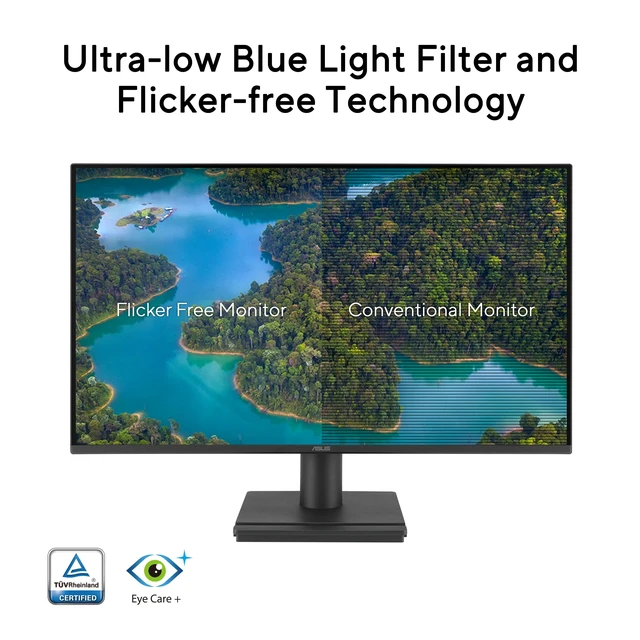 Alt view image 5 of 7 - VA27EHF2 27" 1080P FHD 120Hz IPS Computer Monitor, HDMI, VGA, VESA IPS, Full HD, 99% sRGB, Frameless, 120Hz, Adaptive-Sync, 1ms, HDMI, VGA, Low Blue Light, Flicker Free, VESA Wall Mount