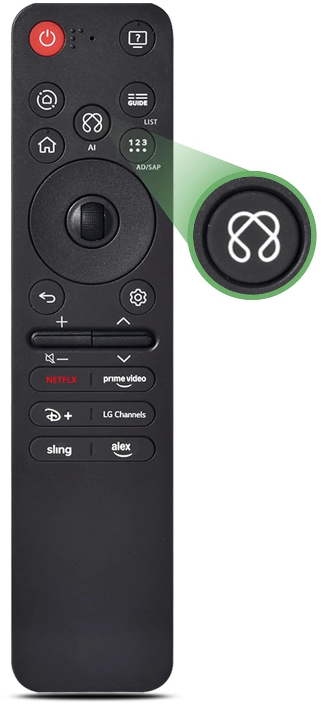 Main image of AI Magic Voice Remote for 2019-2025 LG WebOS Smart TV with Pointer Function for All LG OLED, QNED, UHD, LED, LCD,4K,8K,for AN-MR25GA/MR24GA/MR23GA/MR22GA/MR21GA/MR20GA/MR19BA