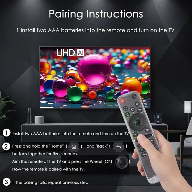 Alt view image 7 of 7 - AI Magic Voice Remote for 2019-2025 LG WebOS Smart TV with Pointer Function for All LG OLED, QNED, UHD, LED, LCD,4K,8K,for AN-MR25GA/MR24GA/MR23GA/MR22GA/MR21GA/MR20GA/MR19BA