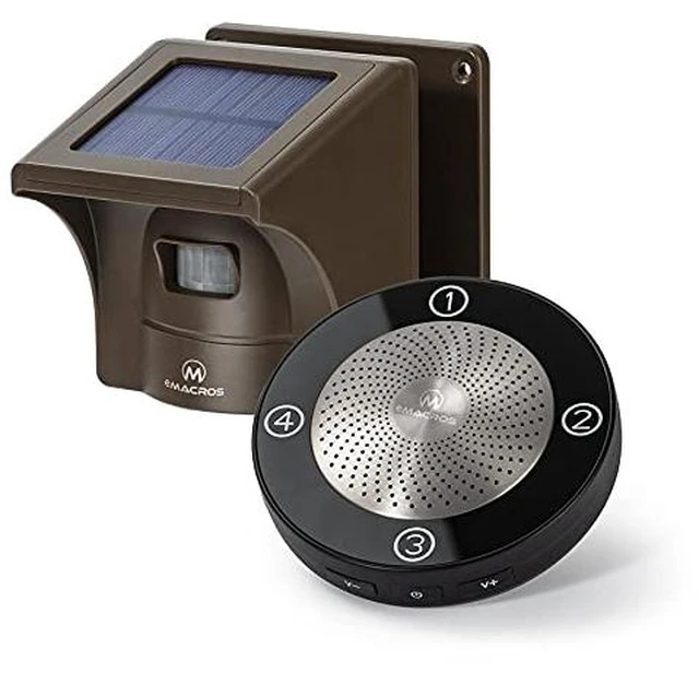 Alt view image 4 of 7 - 1/2 Mile Solar Wireless Driveway Alarm, 1 Receiver & 1 Sensor Non-APP, plug-in receiver with weatherproof motion sensor, for driveways, homes and large properties