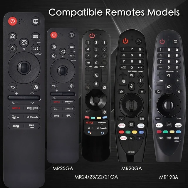 Alt view image 2 of 7 - AI Magic Voice Remote for 2019-2025 LG WebOS Smart TV with Pointer Function for All LG OLED, QNED, UHD, LED, LCD,4K,8K,for AN-MR25GA/MR24GA/MR23GA/MR22GA/MR21GA/MR20GA/MR19BA