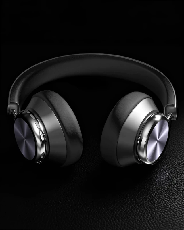 Alt view image 6 of 7 - Y03 Bluetooth Headphones Wireless Active Noise Cancelling Over Ear Headphones 48 Hours Playtime High Sound Quality 6 EQ Music Mode Headphones with Soft Ear Cushion - Grey