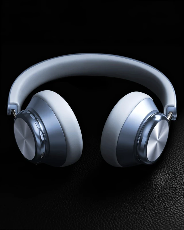Alt view image 6 of 7 - Y03 Bluetooth Headphones Wireless Active Noise Cancelling Over Ear Headphones 48 Hours Playtime High Sound Quality 6 EQ Music Mode Headphones with Soft Ear Cushion - Blue