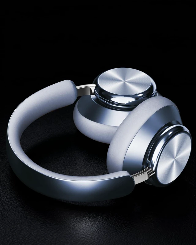 Alt view image 5 of 7 - Y03 Bluetooth Headphones Wireless Active Noise Cancelling Over Ear Headphones 48 Hours Playtime High Sound Quality 6 EQ Music Mode Headphones with Soft Ear Cushion - Blue