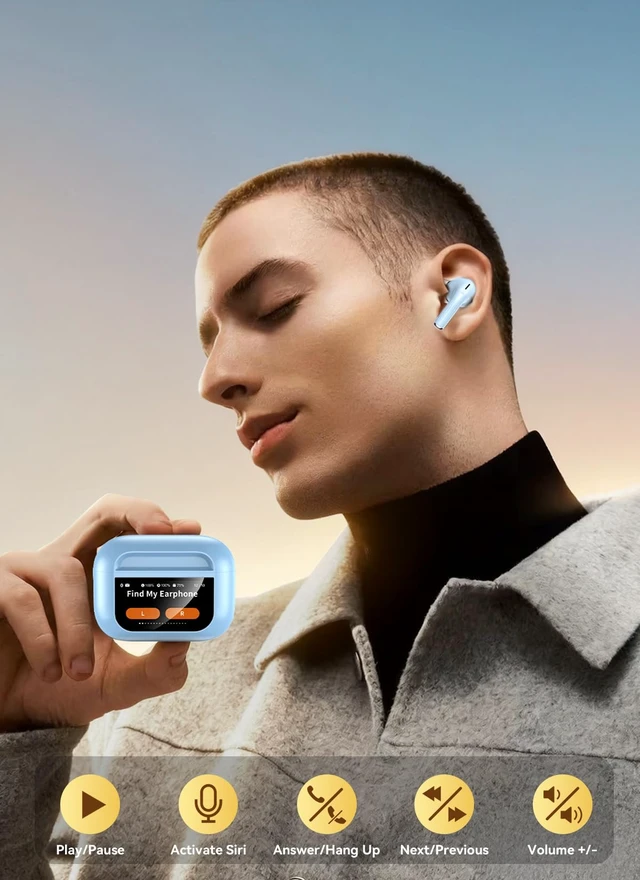 Alt view image 6 of 6 - Bucephalus Wireless Earbuds, Bluetooth 5.4 Ear Buds, ENC Noise Cancelling Headphones with 48H Playtime, Bass Stereo Sound, Compatible with iPhone Air/17/16/15/14/Android, Pad