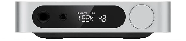 Alt view image 2 of 7 - K11 DAC and Headphone Amplifier for Home Audio or PC, 6.35mm and Balanced 4.4mm, RCA, Coaxial, Optical, 1400mW, 384kHz/24Bit DSD256 (Silver)