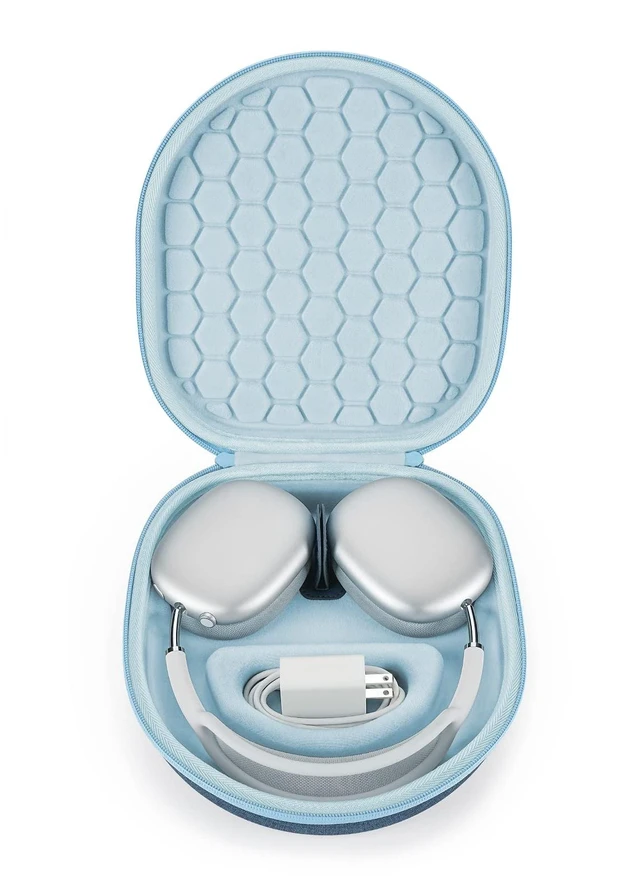 Main image of Smart Case for New Apple AirPods Max Supports Sleep Mode, Hard Organizer Portable Carry Travel Cover Storage Bag
