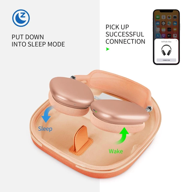 Alt view image 2 of 7 - Smart Case for Apple AirPods Max 2 Supports Sleep Mode, Hard Travel Bag Hard Organizer, Portable Carry Protective Cover, Shockproof Storage Bag for Daily Travel, Fits AirPods Max 2 &1 Headphones
