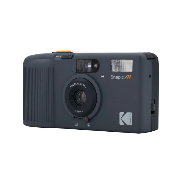 Alt view image 2 of 7 - Snapic A1 35mm Film Camera, Reusable, 2-Zone Focus, Lightweight, Compact (Rhino Grey) Bundle with Ultramax 400/24EXP 35mm Roll Film