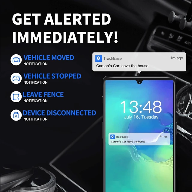 Alt view image 5 of 6 - OBD GPS Tracker for Vehicles, No Monthly Fee, No Subscription Real-Time Location, Mileage Tracking, Speeding Monitoring, Route History, Geofence, for Fleets & Families