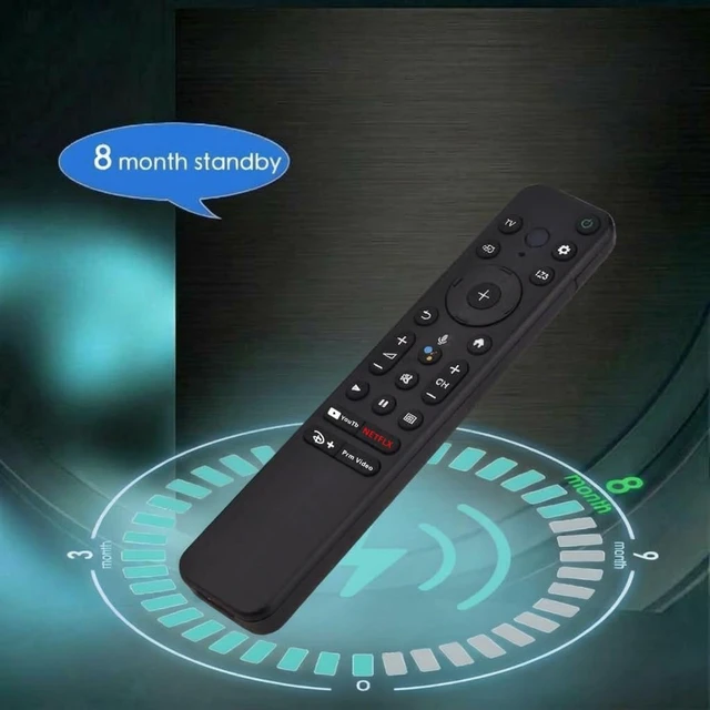 Alt view image 6 of 7 - Replacement for Sony TV Voice Remote,for 2019-2026 Sony Bravia Smart TV Compatible with select Sony BRAVIA, Google TV, 4K UHD, LED, LCD and HD TVs from 2019-2026; voice control and 4 shortcut keys
