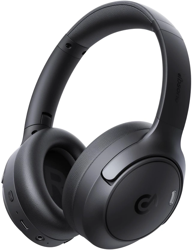 Main image of Hybrid Active Noise Cancelling Headphones:Over-Ear Headphone Black Lightweight Comfort,120H Playtime,Bluetooth,Multipoint Connection,Transparency Mode,Clear Calls,Work Travel Commute & Focus