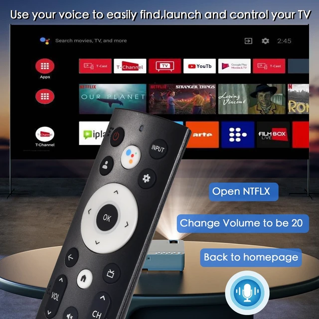 Alt view image 5 of 7 - Replacement for Hisens Smart Google TV Voice Remote Control Replacement for Hisense Google Smart TV Voice Remote Replacement 4K QLED UHD Mini-LED Quantum ULED Series Remotes Control