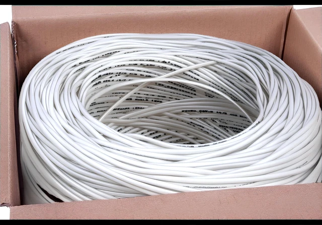 Alt view image 2 of 5 - 18/4 Gauge Low Voltage 4 Conductors Stranded Cable Wire - 1000 ft, 18 AWG, PVC Jacket - for Security Systems, Alarm, Audio, Control, Intercom, and Speaker Applications (White, 18-4)