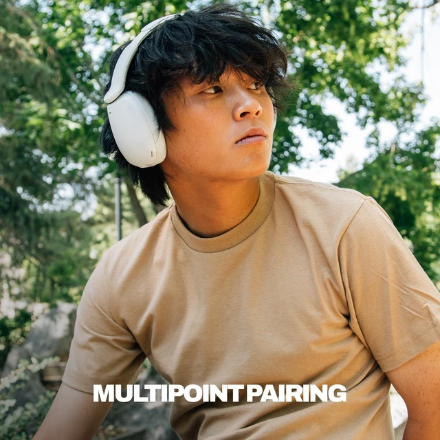 Alt view image 4 of 7 - Hesh 360 Wireless Headphones 100 Hours Battery, Noise Isolating Fit, Flat-Folding Collapsible Design, Microphone, Customized Sound, Travel, Study, Gym