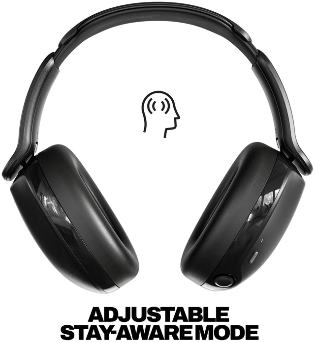 Alt view image 3 of 7 - Hesh 360 Wireless Over-Ear Bluetooth Headphones - True Black 100 Hours Battery, Noise Isolating Fit, Flat-Folding Collapsible Design, Microphone, Customized Sound, Travel, Study, Gym