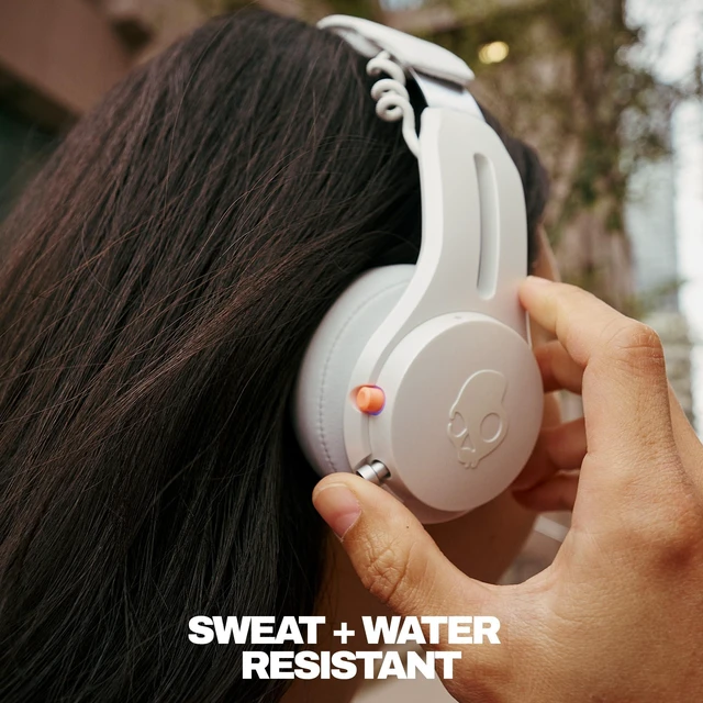 Alt view image 4 of 7 - Icon ANC Noise Canceling Wireless Headphones - Bone/Orange On-Ear Fit, Bluetooth, Noise Cancellation, 60 Hours Battery, Sweat Water Resistant, Foldable, Travel Ready, Microphone