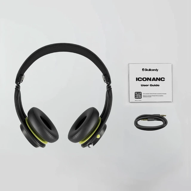 Alt view image 6 of 7 - Icon ANC Noise Canceling Wireless Headphones - True Black On-Ear Fit, Bluetooth, Noise Cancellation, 60 Hours Battery, Sweat Water Resistant, Foldable, Travel Ready, Microphone