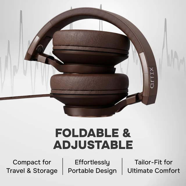 Alt view image 7 of 7 - Over Ear Headphones Wired with Mic, Corded Head Phones (3.5mm Jack) Compatible with Laptop, Computer / PC, Macbook, MP3 Player, Car / In-Flight Audio, Game Controller, and other 3.5 mm devices