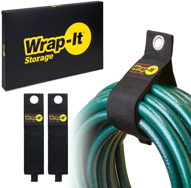 Main image of Heavy-Duty Straps, 22" (2 Pack) Hook and Loop Organizer Hanger for Extension Cables, Hoses, Rope and for Garage, Home, Shop, Boat and RV Organization