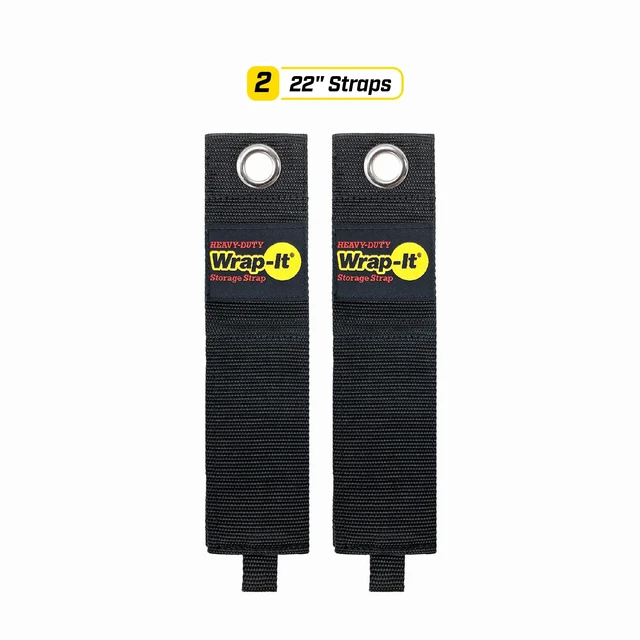 Alt view image 3 of 7 - Heavy-Duty Straps, 22" (2 Pack) Hook and Loop Organizer Hanger for Extension Cables, Hoses, Rope and for Garage, Home, Shop, Boat and RV Organization